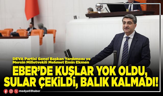 Eber’de kuşlar yok oldu, sular çekildi, balık kalmadı!