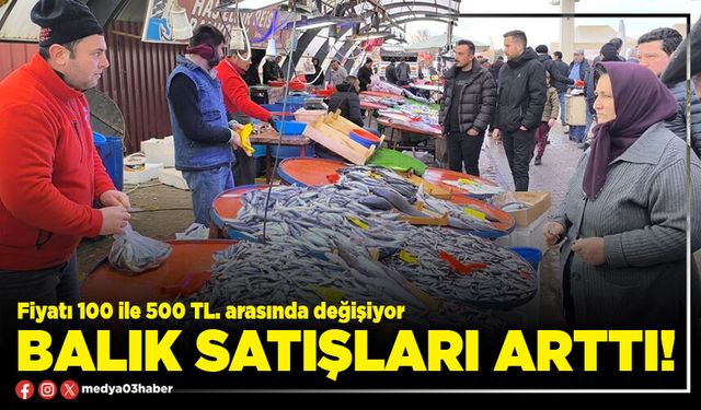 Balık satışları arttı!