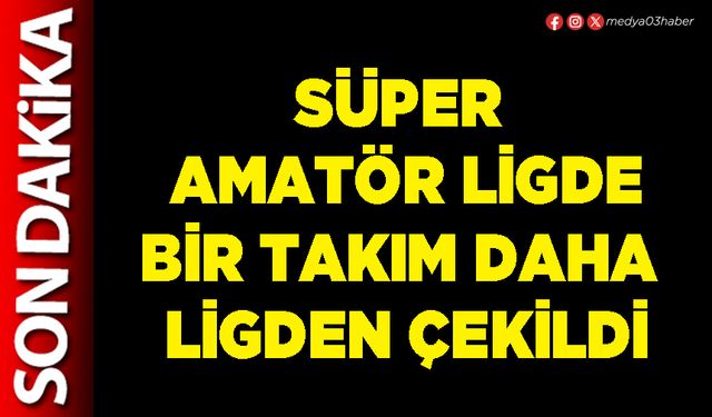 Süper Amatör ligde bir takım daha ligden çekildi