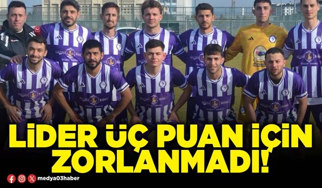 Lider üç puan için zorlanmadı!