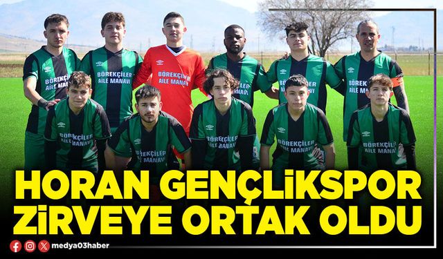 Horan Gençlikspor zirveye ortak oldu