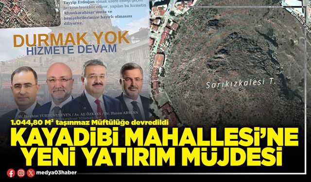 Kayadibi Mahallesi’ne yeni yatırım müjdesi