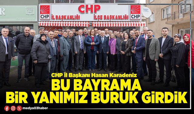 Bu bayrama bir yanımız buruk girdik