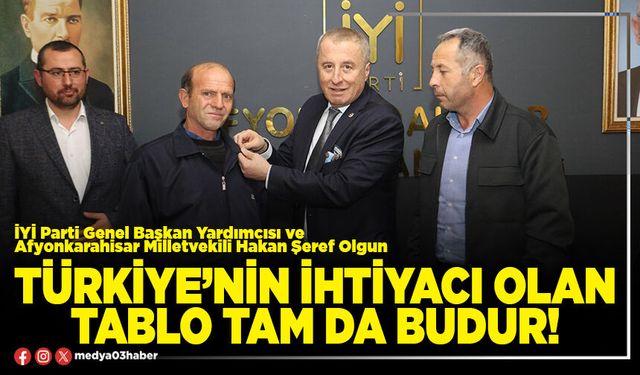 Türkiye’nin ihtiyacı olan tablo tam da budur!