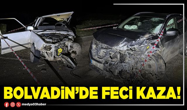 Bolvadin’de feci kaza!