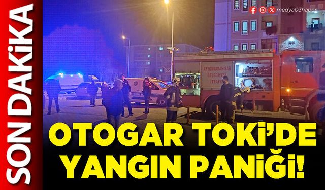 Otogar TOKİ’de yangın paniği!