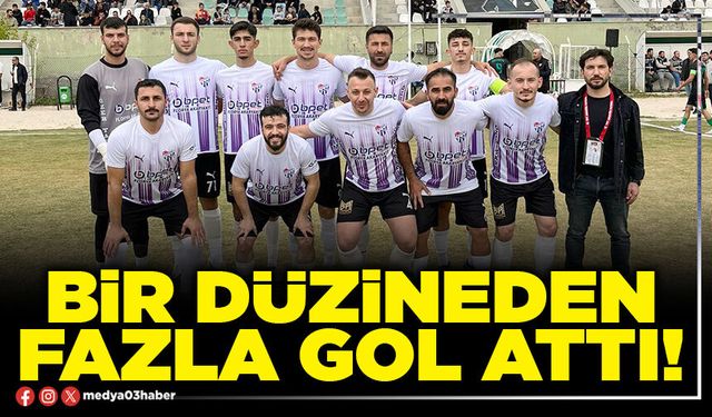 Bir düzineden fazla gol attı!