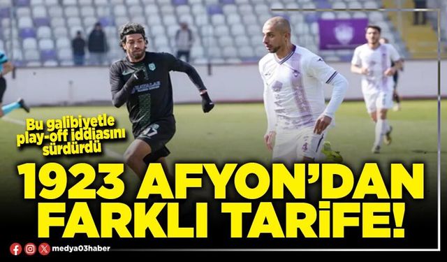 1923 Afyon’dan farklı tarife!