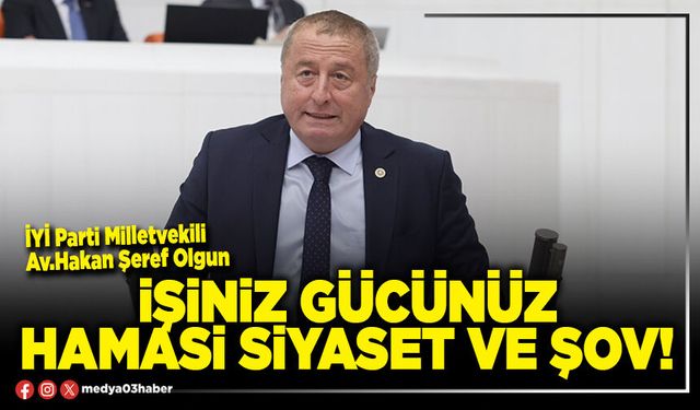 İşiniz gücünüz hamasi siyaset ve şov!
