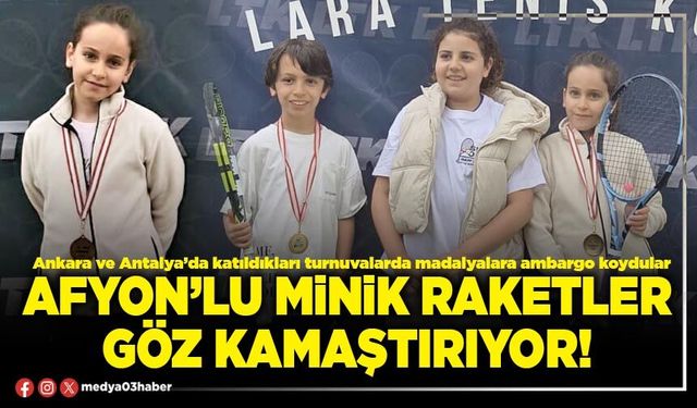 Afyon’lu minik raketler göz kamaştırıyor!