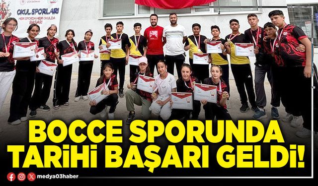 Bocce sporunda tarihi başarı geldi!