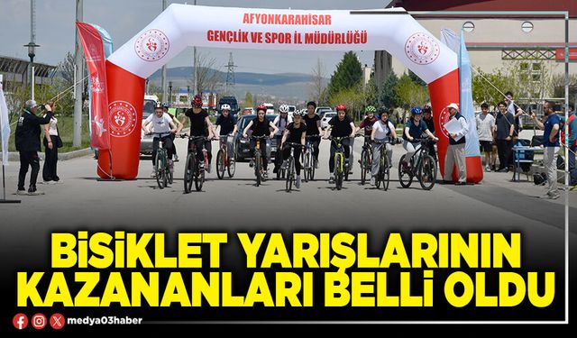 Bisiklet Yarışlarının kazananları belli oldu