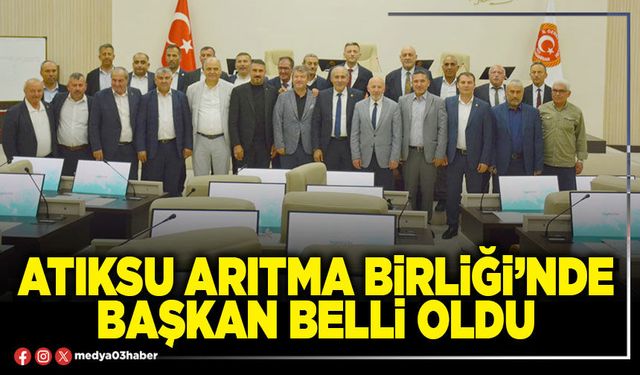 Atıksu Arıtma Birliği’nde Başkan belli oldu