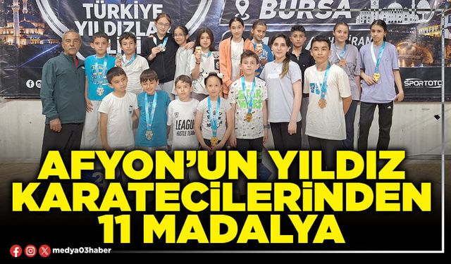 Afyon’un yıldız karatecilerinden 11 madalya