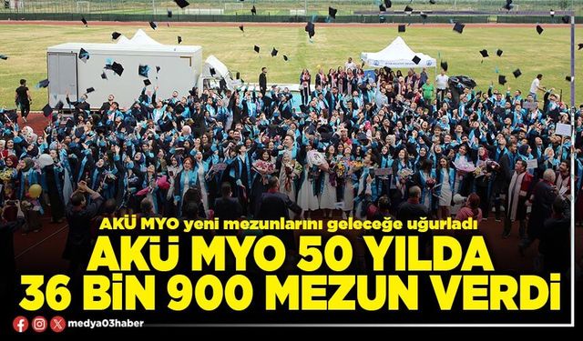 AKÜ MYO 50 yılda 36 Bin 900 mezun verdi