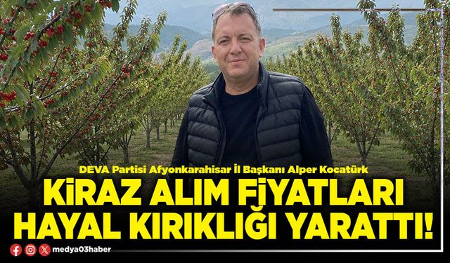 Kiraz alım fiyatları hayal kırıklığı yarattı!