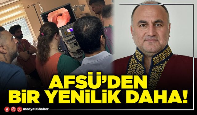 AFSÜ’den bir yenilik daha!