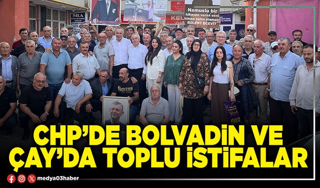 CHP’de Bolvadin ve Çay’da toplu istifalar