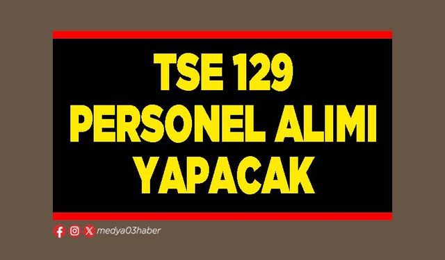 TSE 129 personel alımı yapacak