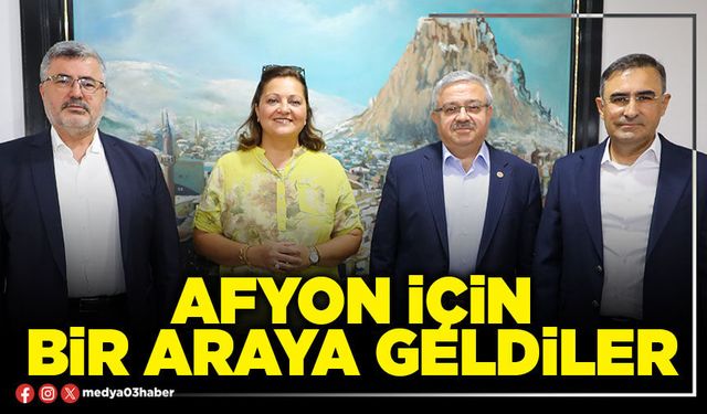 Afyon için bir araya geldiler