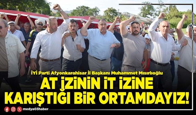 At izinin it izine karıştığı bir ortamdayız!