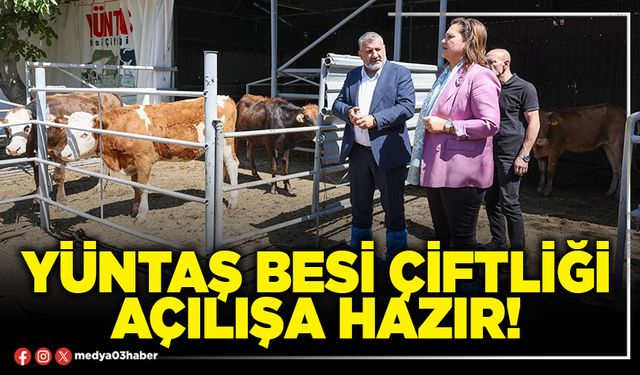 Yüntaş besi çiftliği açılışa hazır!