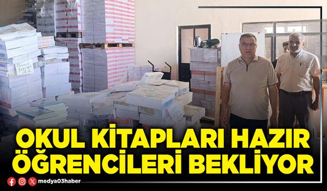 Okul kitapları hazır öğrencileri bekliyor