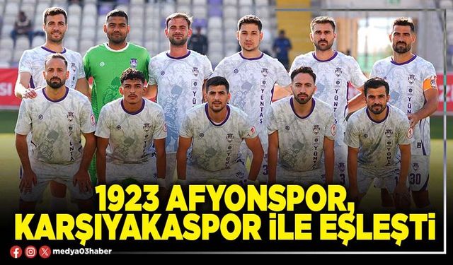 1923 Afyonspor, Karşıyakaspor ile eşleşti