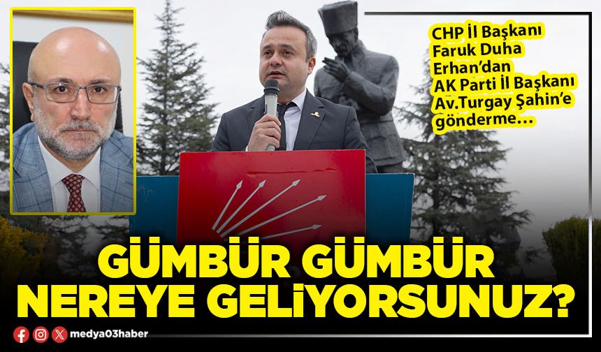 Gümbür gümbür nereye geliyorsunuz?