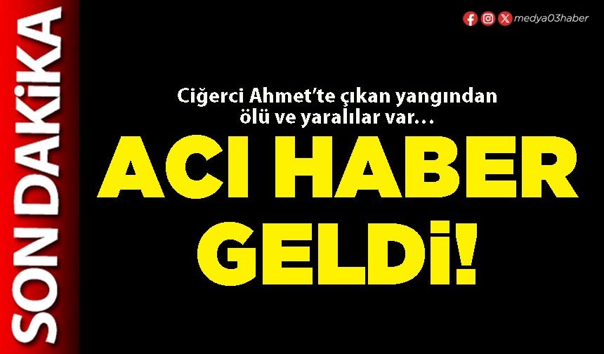 Acı haber geldi!