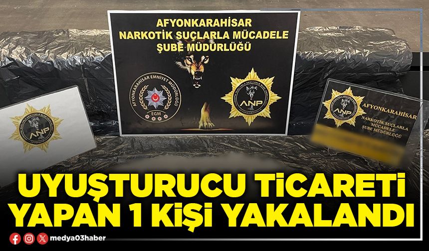 Uyuşturucu ticareti yapan 1 kişi yakalandı