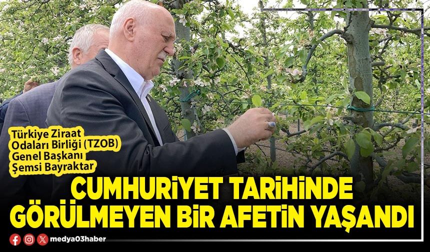 Cumhuriyet tarihinde görülmeyen bir afetin yaşandı