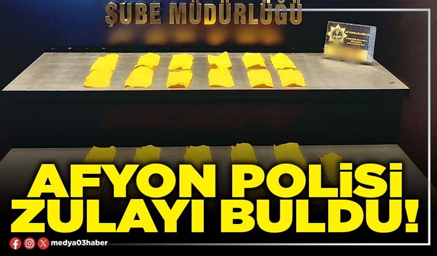 Afyon Polisi zulayı buldu!