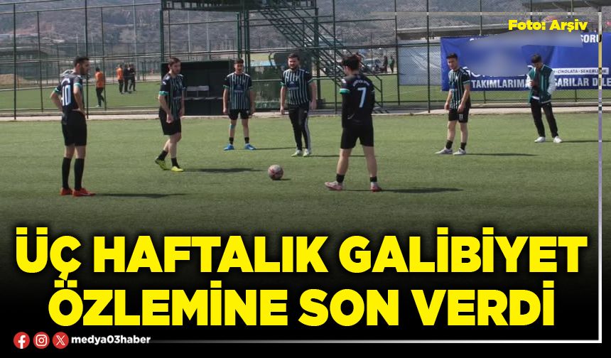 Üç haftalık galibiyet özlemine son verdi