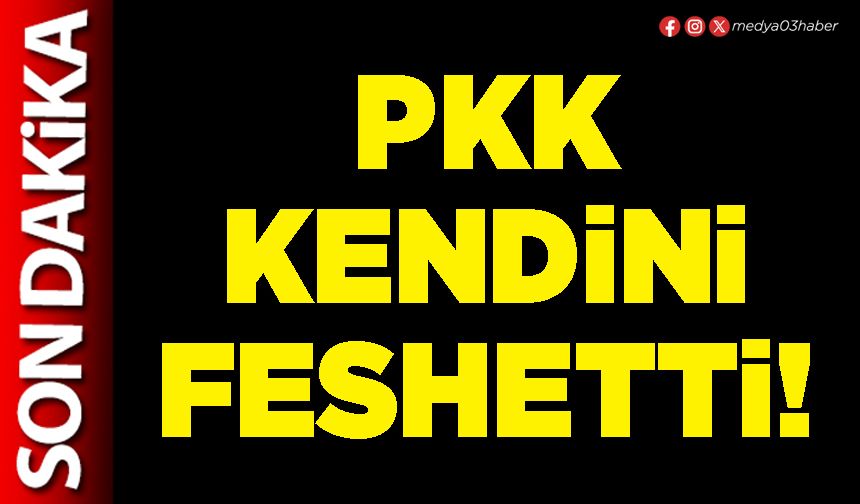 PKK kendini feshetti!