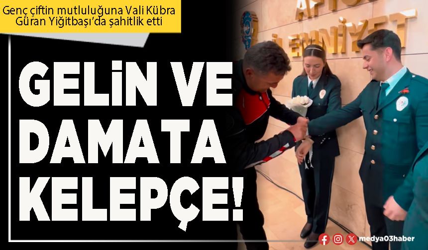 Gelin ve damata kelepçe!