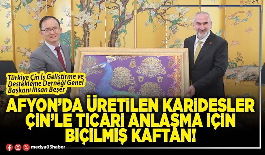 Afyon’da üretilen karidesler Çin’le ticari anlaşma için biçilmiş kaftan!