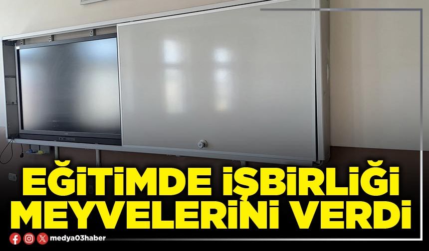 Eğitimde işbirliği meyvelerini verdi