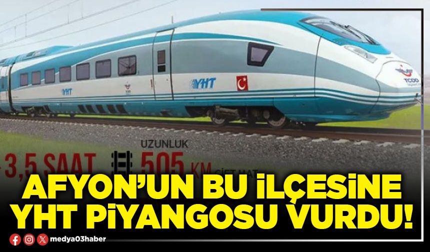 Afyon’un bu ilçesine Yüksek Hızlı Tren piyangosu vurdu!