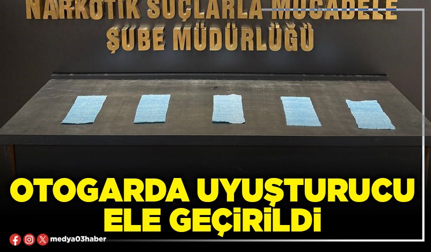 Otogarda uyuşturucu ele geçirildi