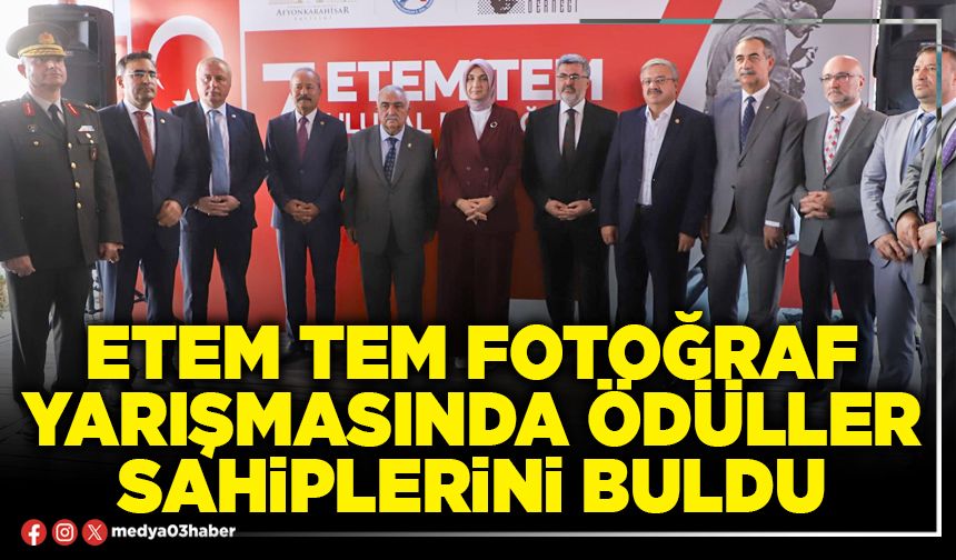 Etem Tem Fotoğraf yarışmasında ödüller sahiplerini buldu