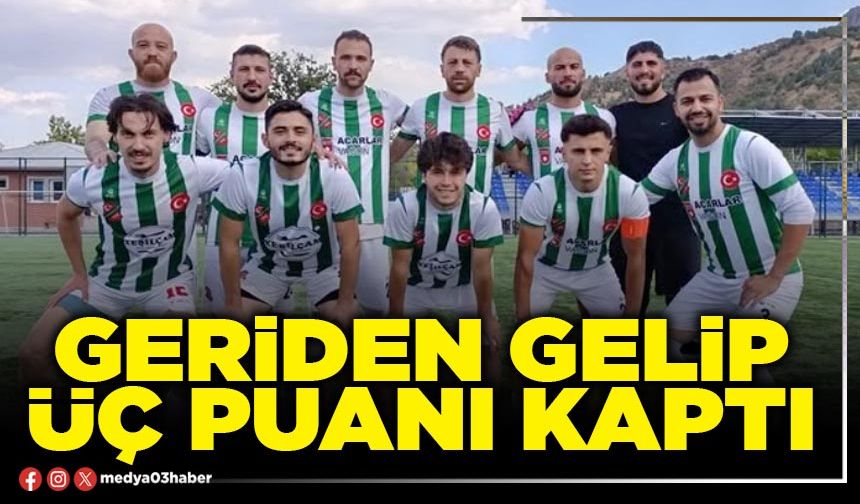 Geriden gelip üç puanı kaptı