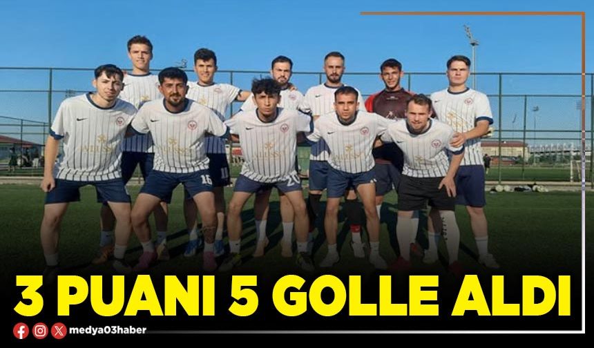 3 puanı 5 golle aldı