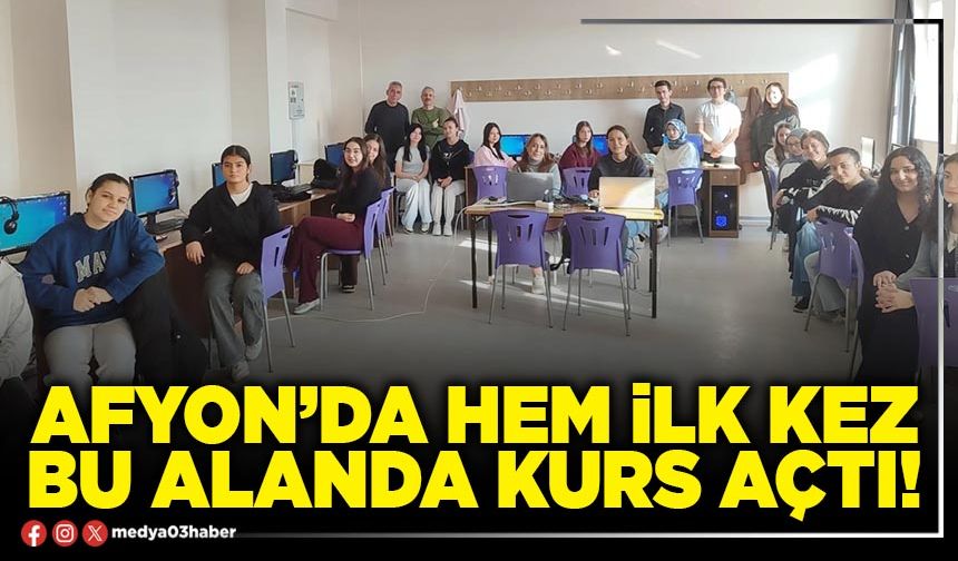 Afyon’da HEM ilk kez bu alanda kurs açtı!
