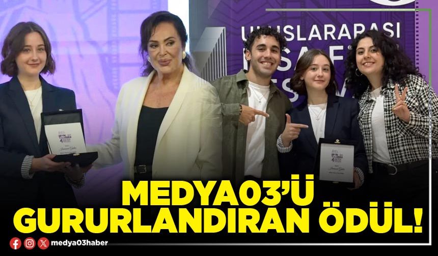 Medya03’ü gururlandıran ödül!