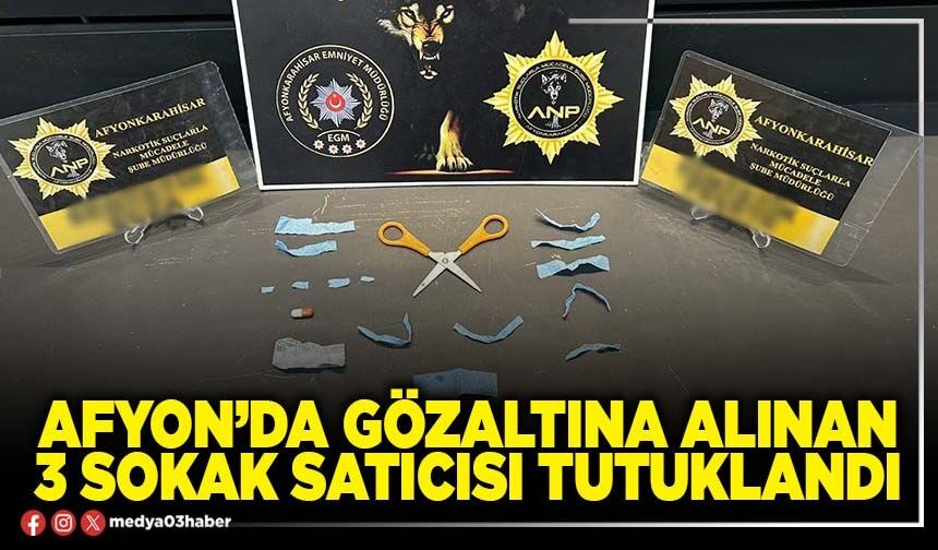Afyon’da gözaltına alınan 3 sokak satıcısı tutuklandı