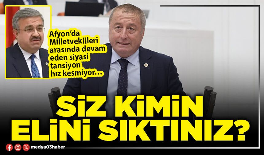 Siz kimin elini sıktınız?