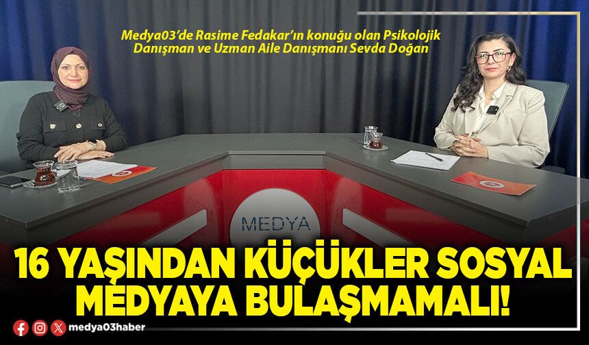 16 yaşından küçükler sosyal medyaya bulaşmamalı!