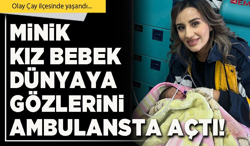 Minik kız bebek Dünyaya gözlerini ambulansta açtı!