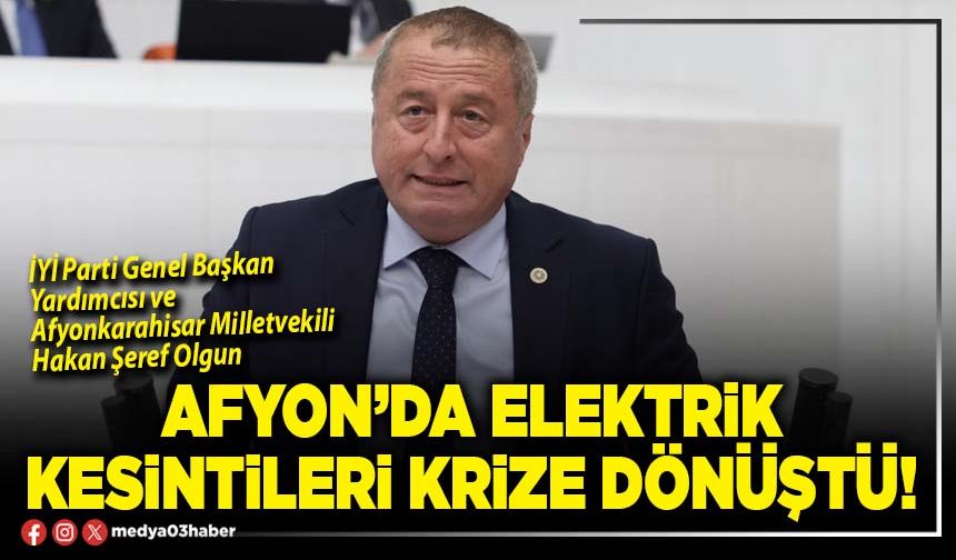 Afyon’da elektrik kesintileri krize dönüştü!
